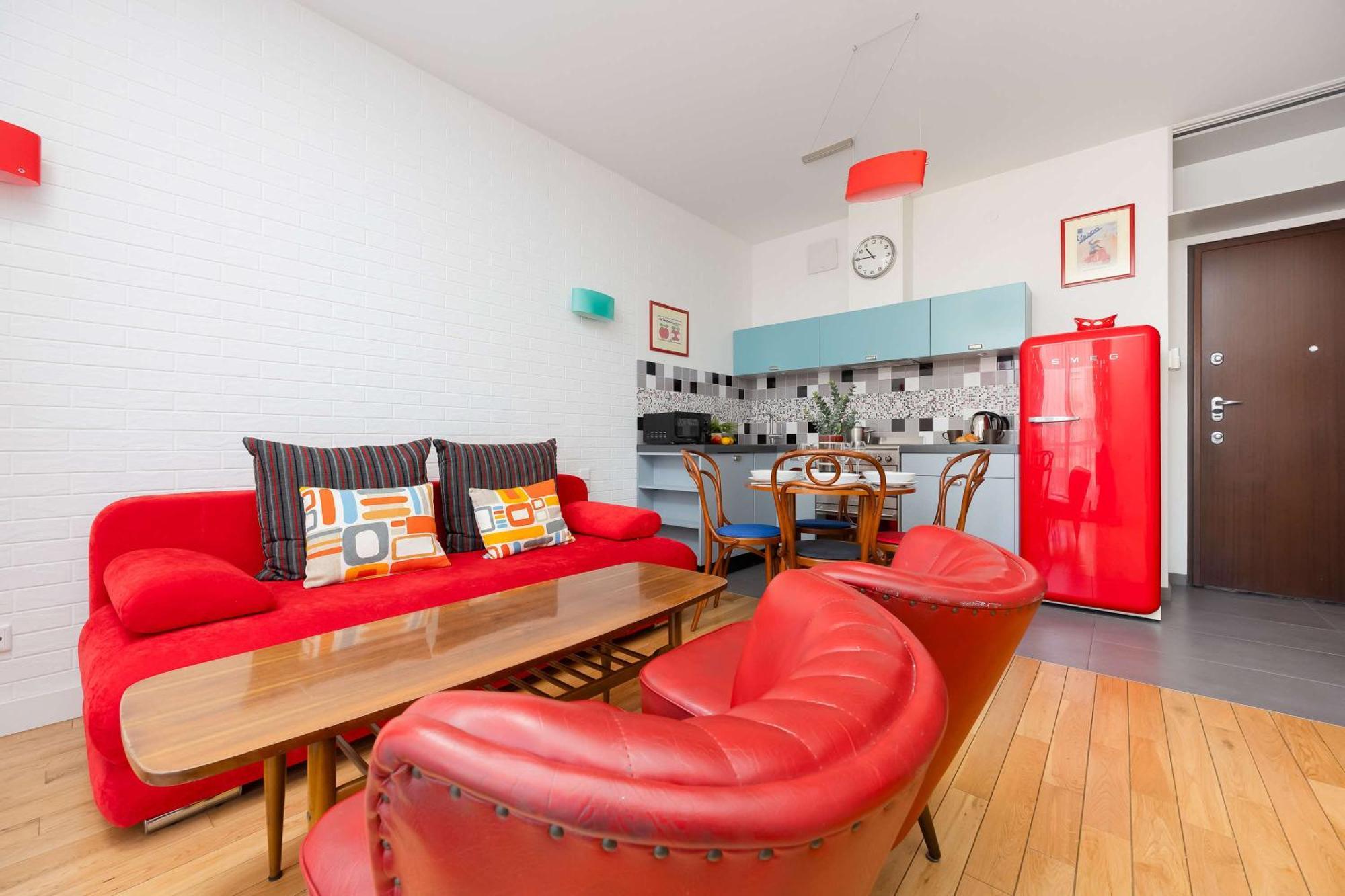 Leszczynska American Retro With Balcony Warsaw's Powisle By Renters Apartament *