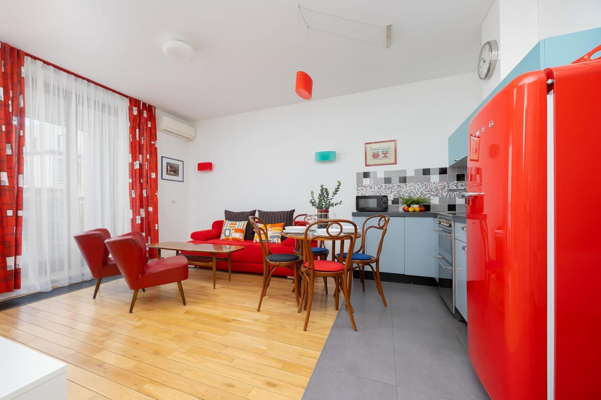 Leszczynska American Retro With Balcony Warsaw's Powisle By Renters Apartament Warszawa